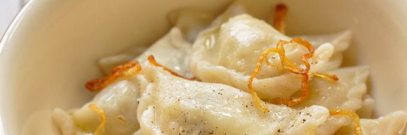 Постные вареники с картофелем