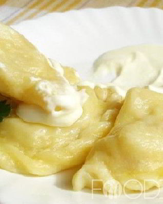 Соленые вареники с творогом