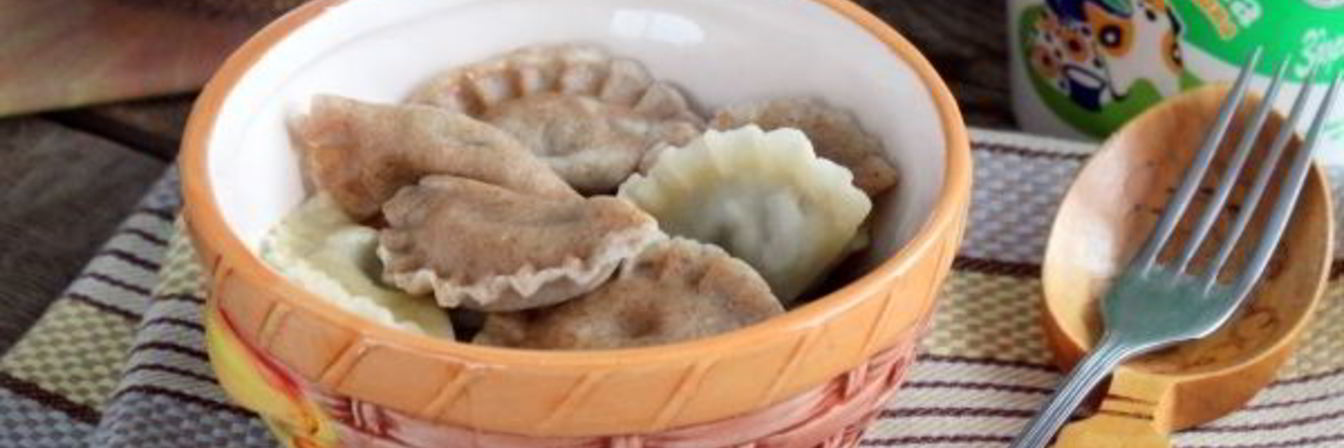 Вареники с чечевицей и грибами