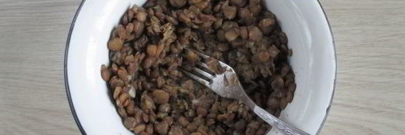 вареники с чечевицей и грибами