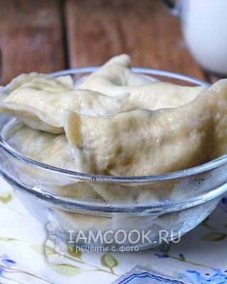 Вареники с черникой на кефире