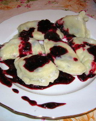Вареники с черникой