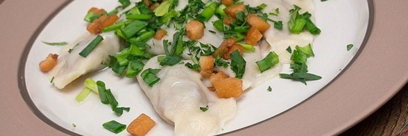 Вареники с гречкой и грибами