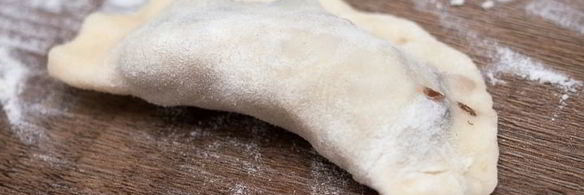 вареники с гречкой и грибами