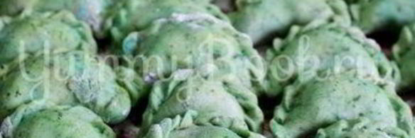 вареники с картофелем и шпинатом