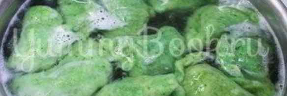 вареники с картофелем и шпинатом