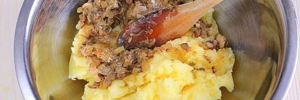 вареники с картошкой и грибами