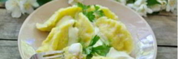 вареники с картошкой и курицей