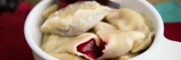 вареники со сливами