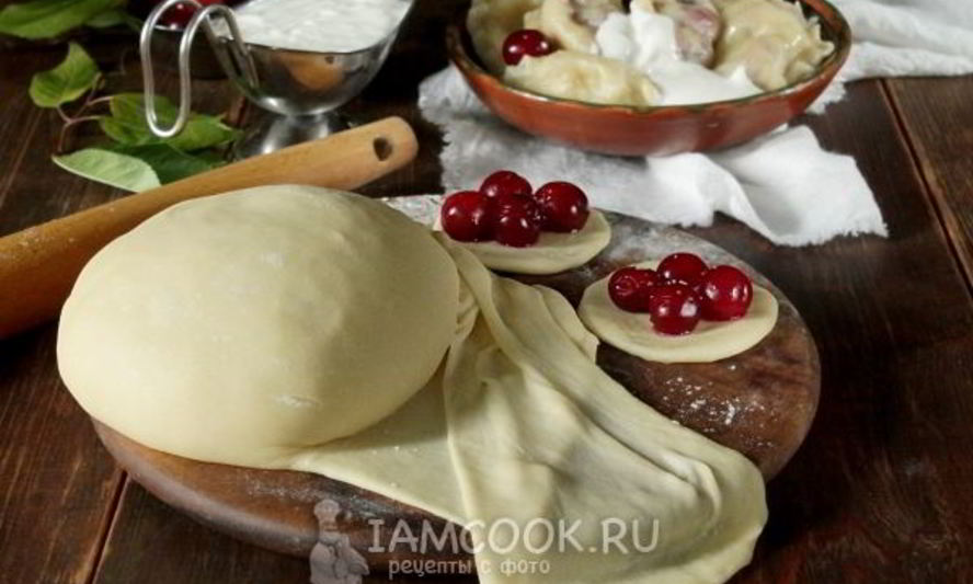 Рецепт заварного теста для вареников с вишней