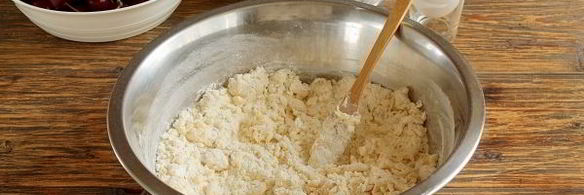 заварное тесто для вареников с вишней