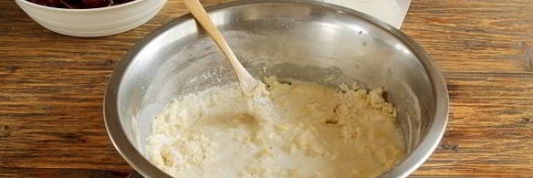 заварное тесто для вареников с вишней