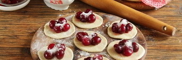 заварное тесто для вареников с вишней