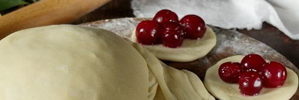 заварное тесто для вареников с вишней