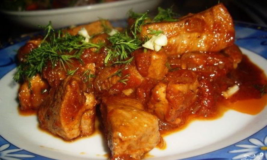 Рецепт жаркого из свинины