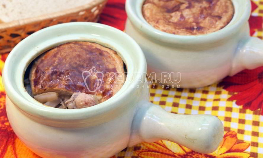 Рецепт жаркого в горшочках