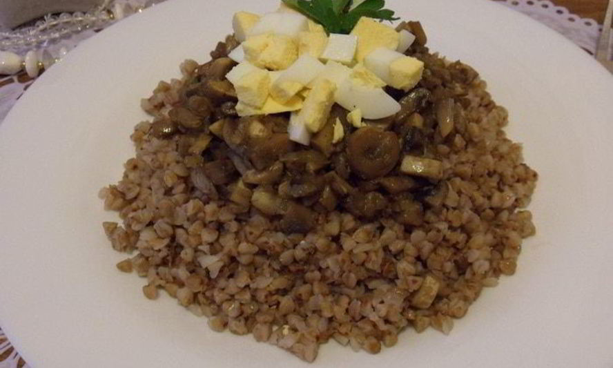 Рецепт гречки с грибами