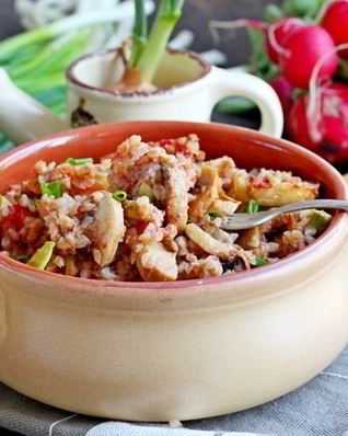 Гречка с овощами