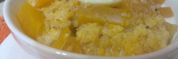 кукурузная каша с тыквой
