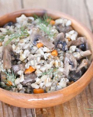 Перловая каша с грибами