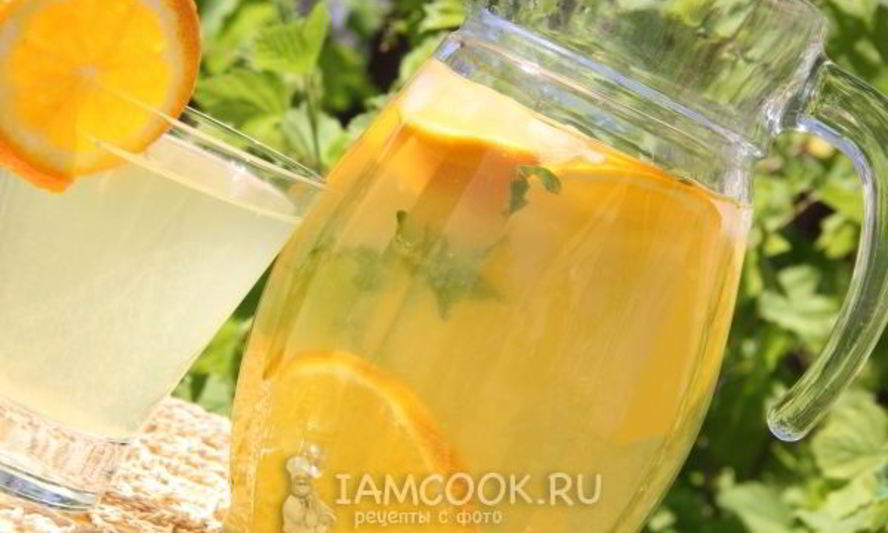 Рецепт апельсинового напитка с мятой