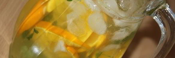 апельсиновый напиток с мятой