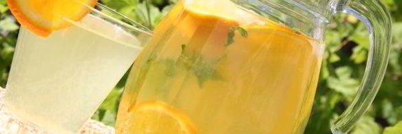 апельсиновый напиток с мятой