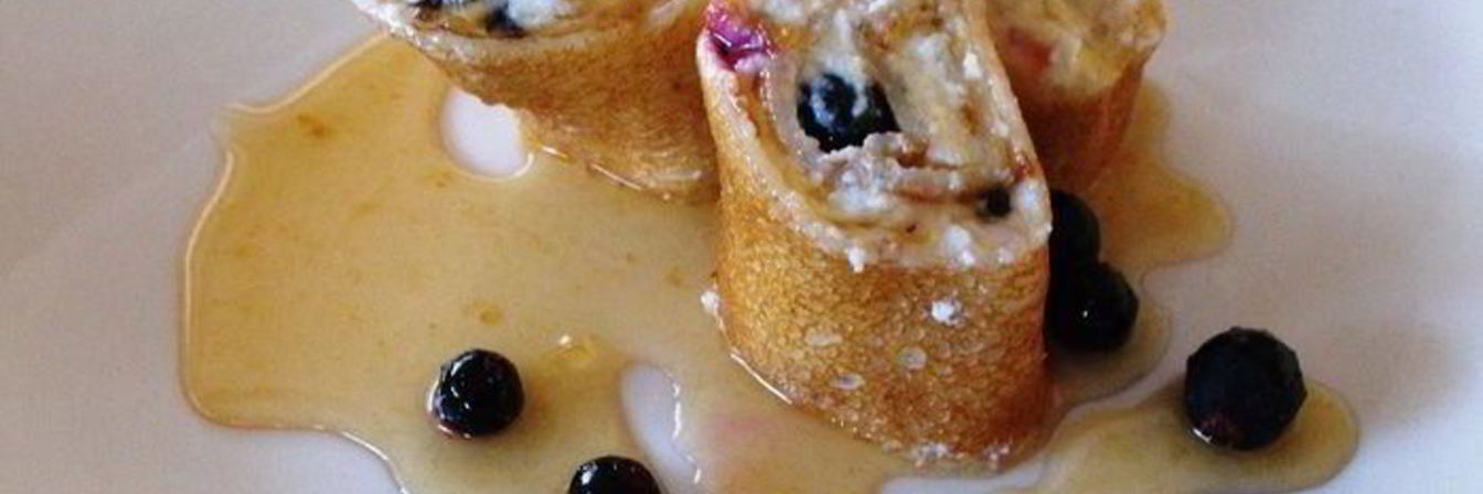 Блинчики Филадельфия с кленовым сиропом