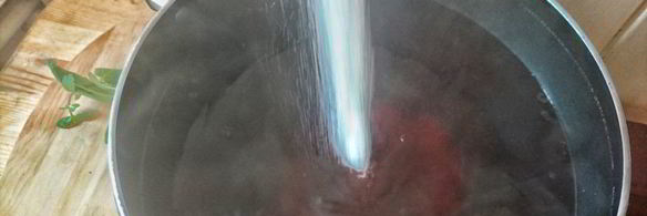 чайный напиток с ежевикой и мятой