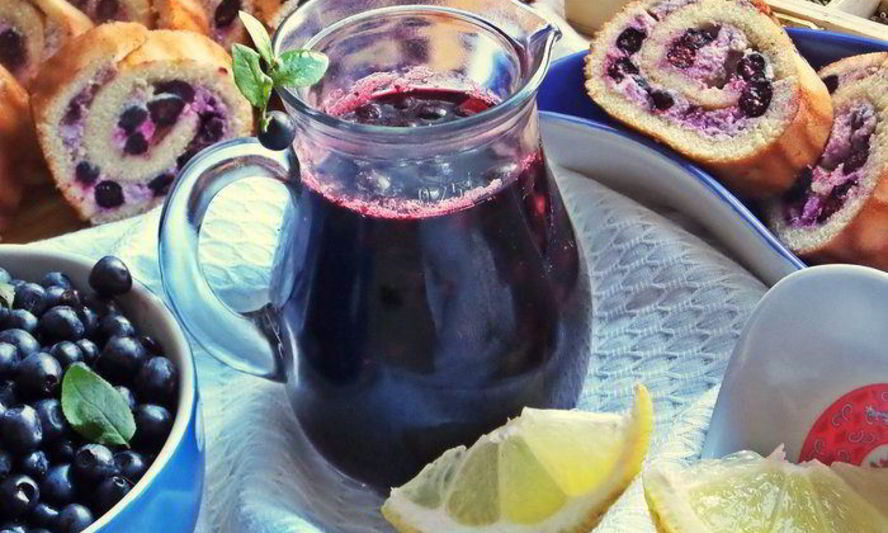 Рецепт чернично-яблочного напиток