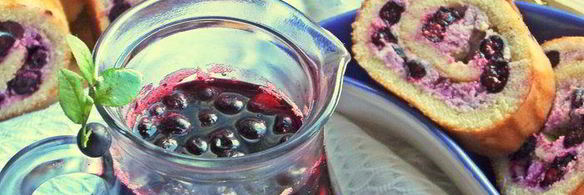 чернично-яблочный напиток