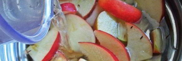 чернично-яблочный напиток