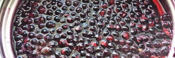 чернично-яблочный напиток