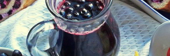 чернично-яблочный напиток