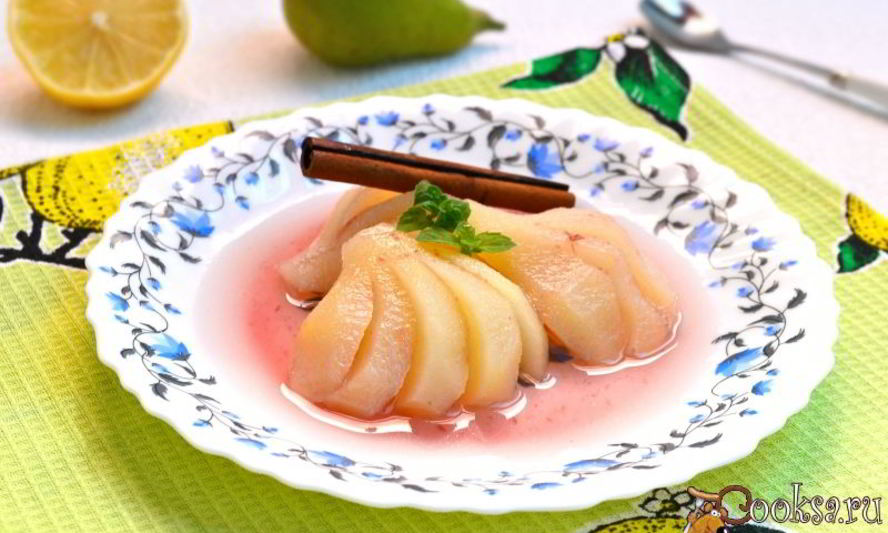 Рецепт груш вареных в сиропе