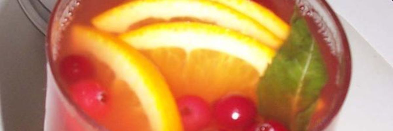 Клюквенно-апельсиновый пунш