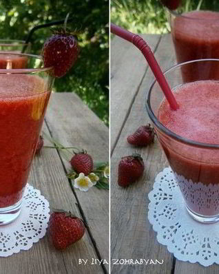 Коктейль Имбирная клубничка