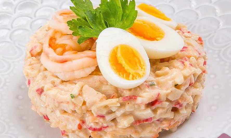 Рецепт коктейля из креветок и крабовых палочек