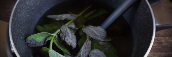 лимонный напиток с мятой