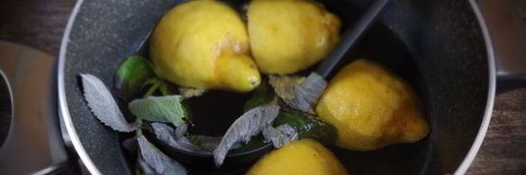 лимонный напиток с мятой