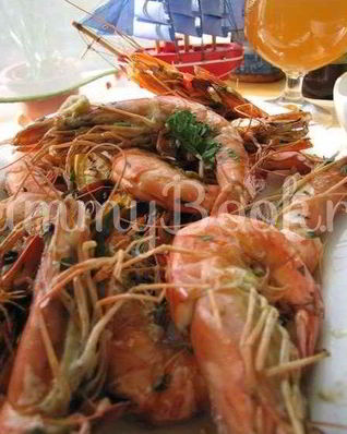 Пиво с креветками