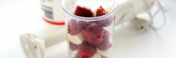 клубнично-банановый смузи