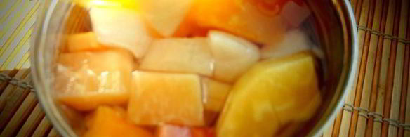 утренняя ватрушка фруктовый коктейль в творожке на песочном тесте