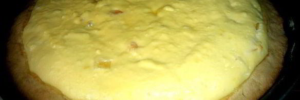 утренняя ватрушка фруктовый коктейль в творожке на песочном тесте