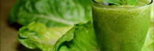 зеленый коктейль с манго