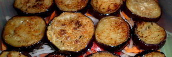 баклажаны с овощами в маринаде
