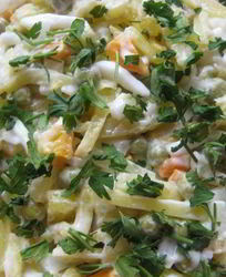 Салаты с горошком