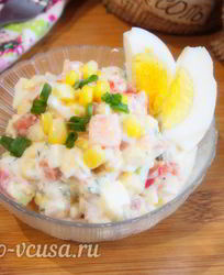 Салаты с кукурузой