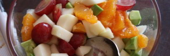 фруктовый салат с розмариновым медом