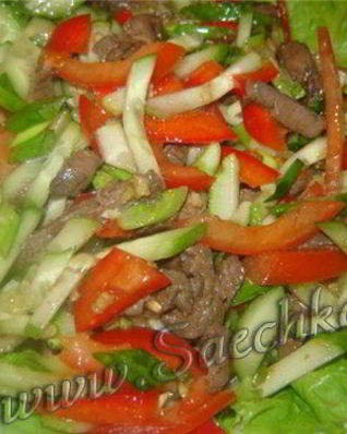 Горячий салат На горонцо